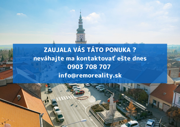 REZERVOVANÉ Garsónka v tehlovom byt. dome na Podhorskej. 2x Pivnica