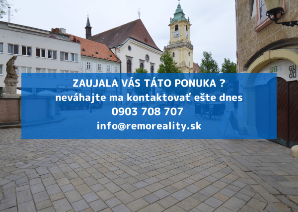 Atypický 2-izb. byt v úplnom centre na Františkánskom námestí