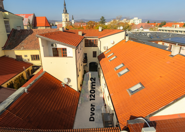 Komerčné priestory v centre s dvorom 120m2 a garážou. TOP PONUKA