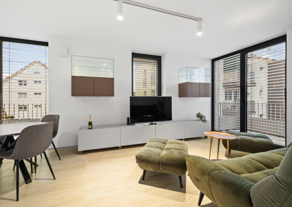 Krásny, nadštandardný 3 izb. byt, internet, parkovanie v CENE. Novostavba PODUN