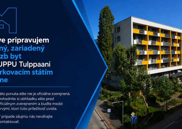 Zariadený 2,5-izbový byt s parkovaním v cene | NUPPU