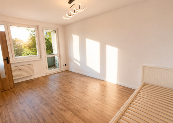 Pekný, veľký 1-izbový byt s klimatizáciou a priestranným balkónom