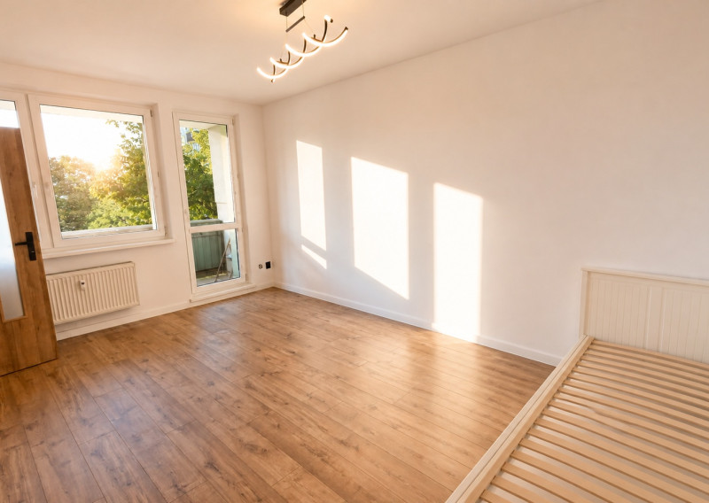 Pekný, veľký 1-izbový byt s klimatizáciou a priestranným balkónom