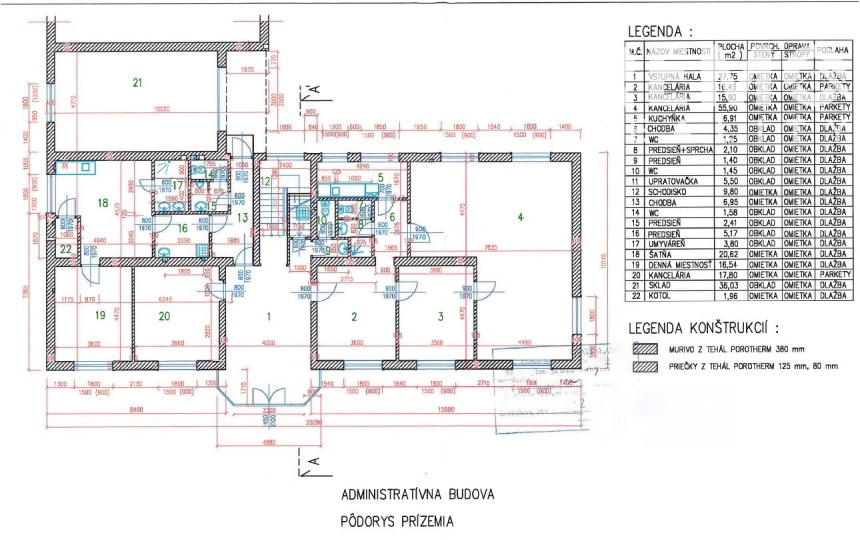 Vhodné ako sídlo firmy. Veľké parkovisko. Možnosť bývania.